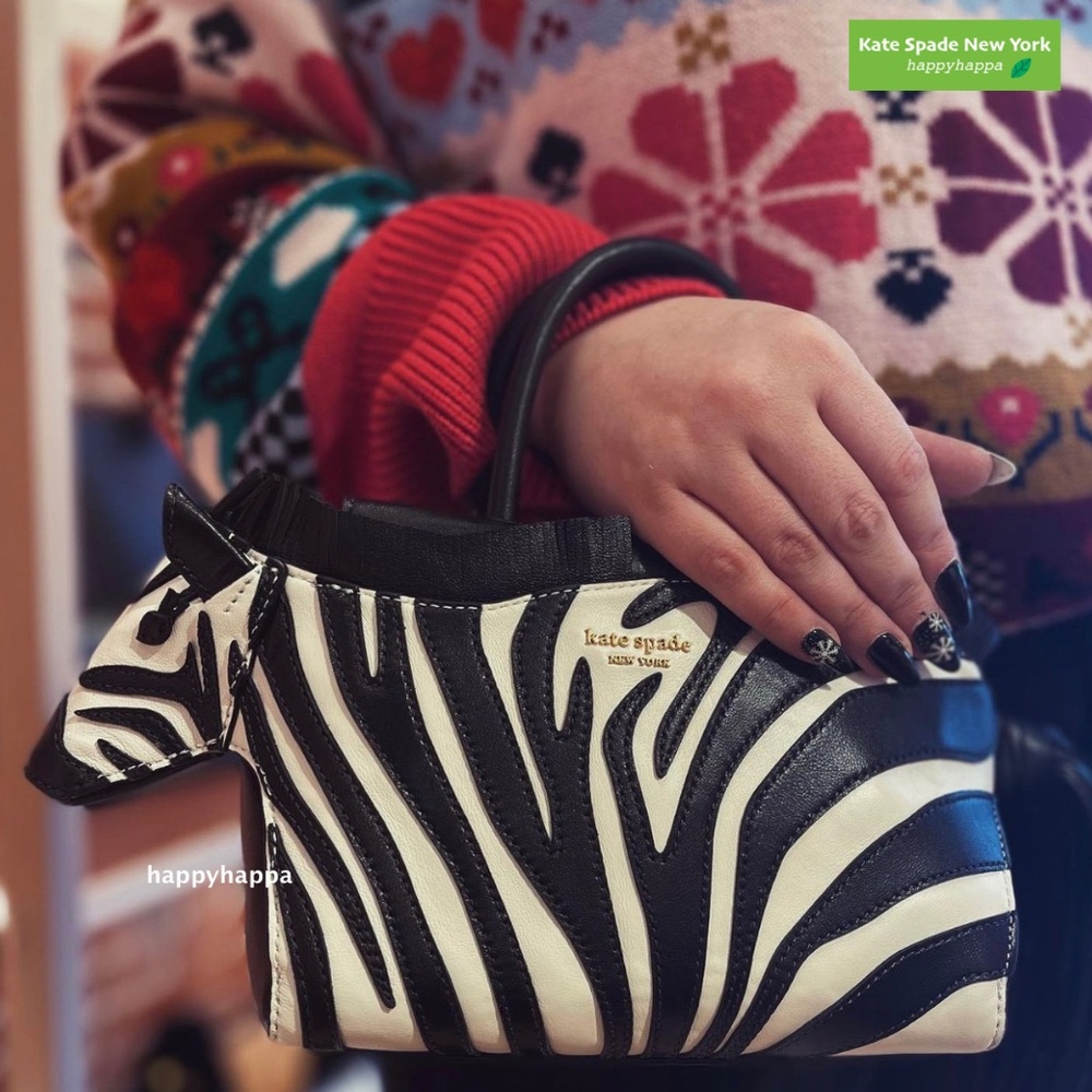 <Kate Spade> Ziggy Metallic 3d Zebra Satchel - Picture 6 of 10
